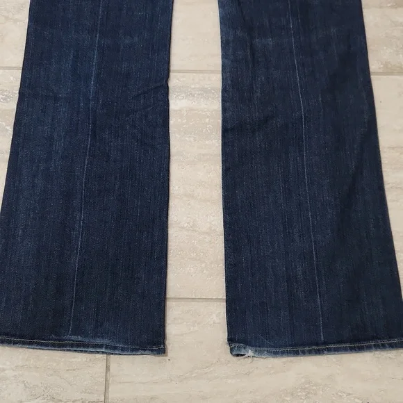 7FAM 7 FOR ALL MANKIND Bootcut Medium Blue Wash Boot cut Jeans 29 Denim Vintage - Picture 7 of 14